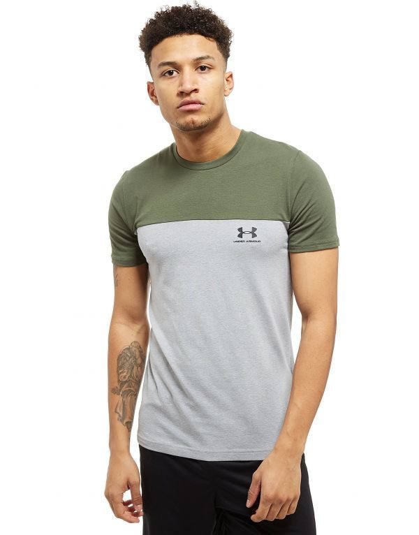 Under Armour Colour Block T-Shirt Vihreä