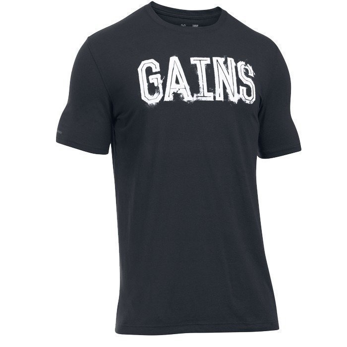 Under Armour Gains Shortsleeve Tee black small