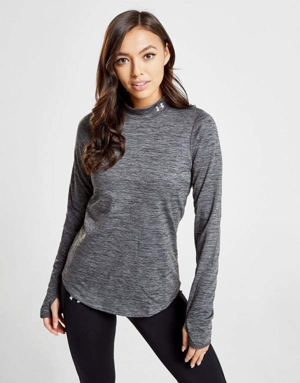 Under Armour High Neck Long Sleeve T-Shirt Harmaa