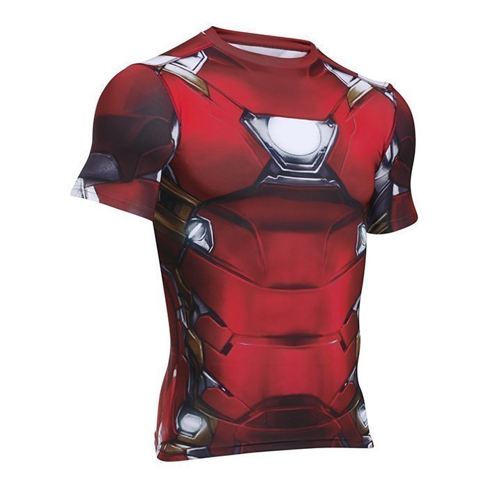 Under Armour Iron Man Suit Shortsleeve Cardinal Large