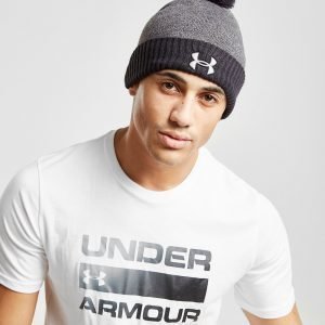 Under Armour Logo Pom Beanie Hat Harmaa