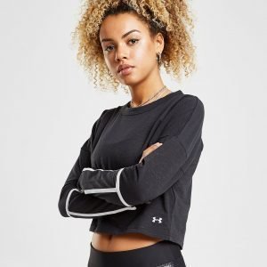 Under Armour Long Sleeve Crop Top Musta