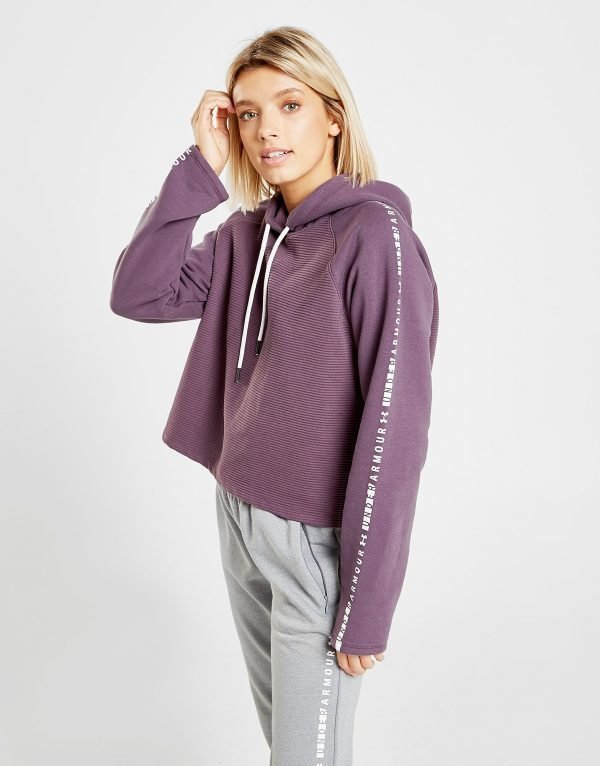 Under Armour Ottoman Crop Hoodie Violetti