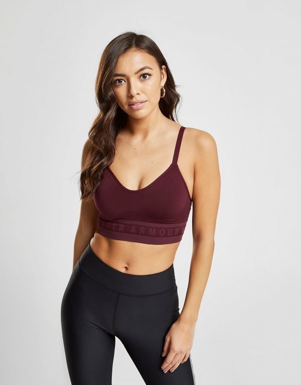 Under Armour Seamless Longline Sports Bra Punainen