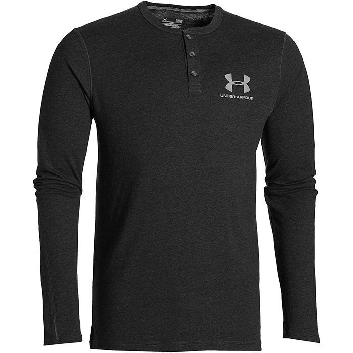 Under Armour Sportswear LS Henley Black S