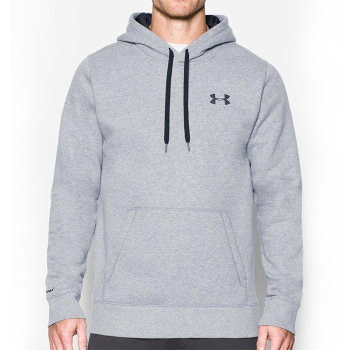 Under Armour Storm Rival Cotton Hoodie True Grey Heather Large