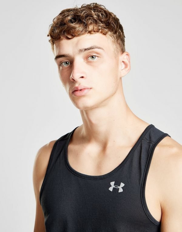 Under Armour Threadborne Running Tank Top Musta