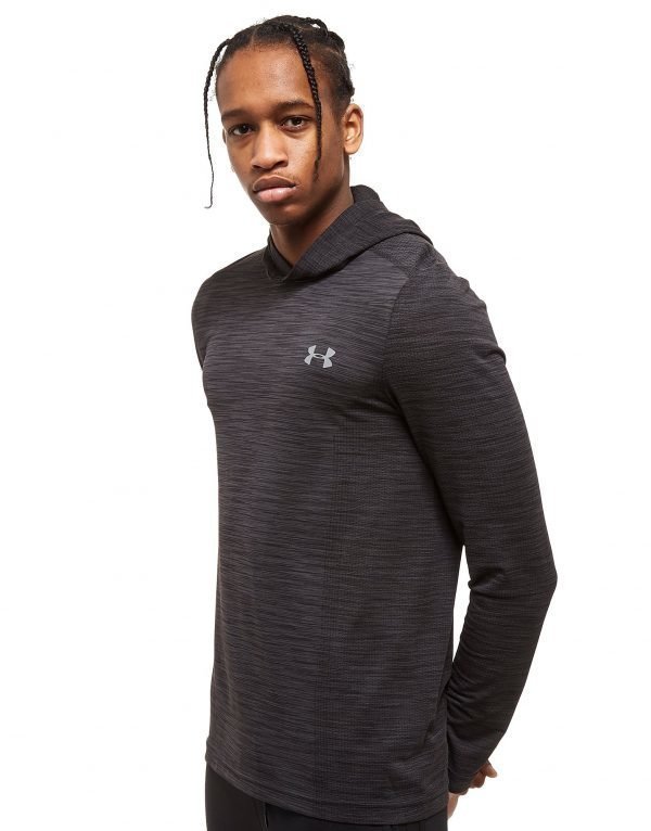 Under Armour Threadborne Seamless Hoodie Musta