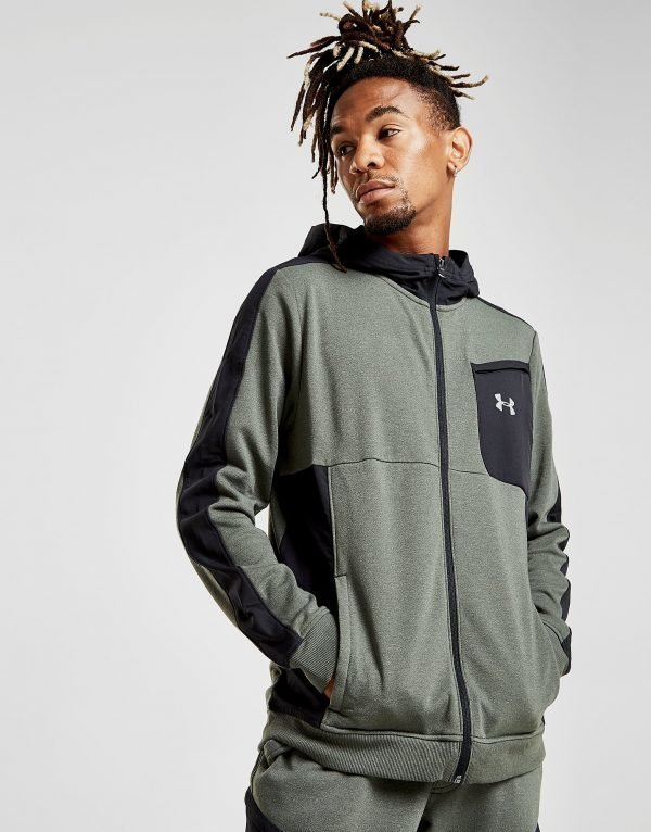 Under Armour Threadborne Tech Full Zip Hoodie Vihreä