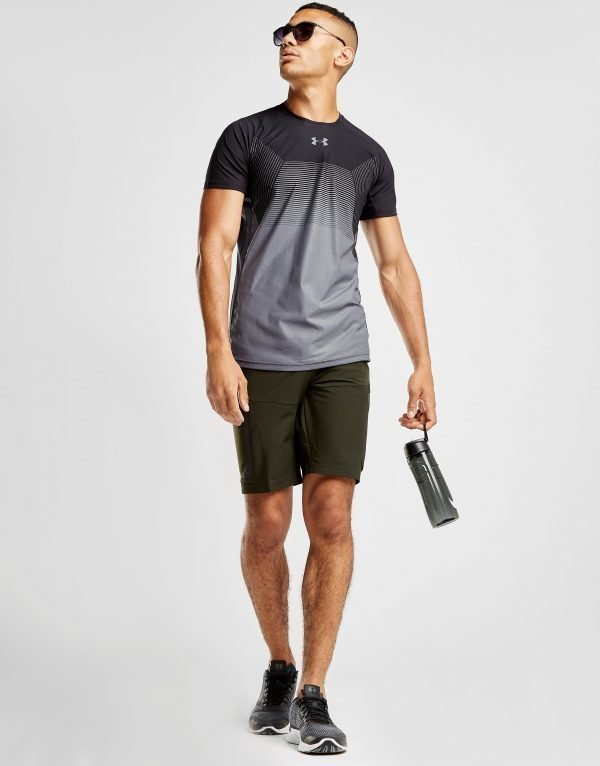 Under Armour Threadborne Vanish T-Paita Musta