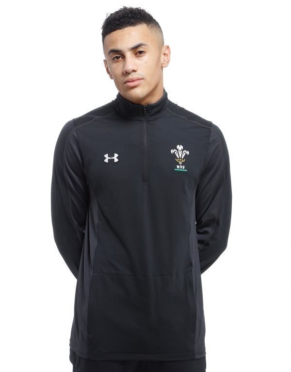 Under Armour Wales Ru 1/4 Zip Top Musta