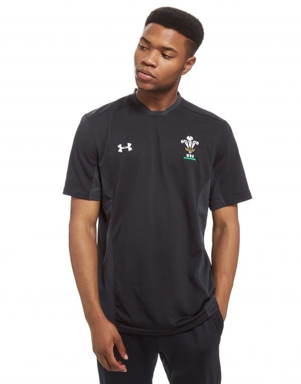 Under Armour Wales Ru Training T-Shirt Musta