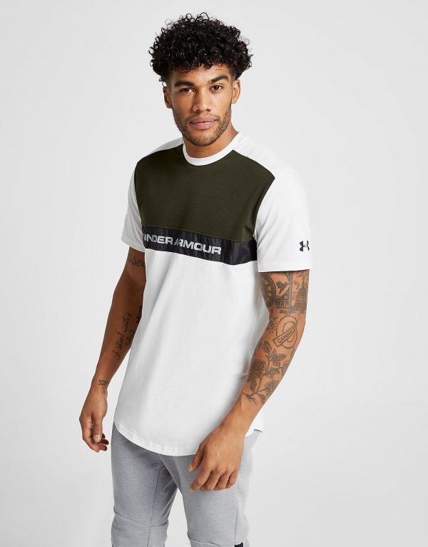 Under Armour Woven Panel T-Shirt Valkoinen