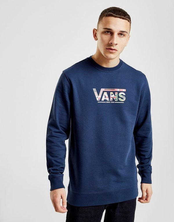 Vans Flag Logo Crew Collegepaita Mihet Sininen