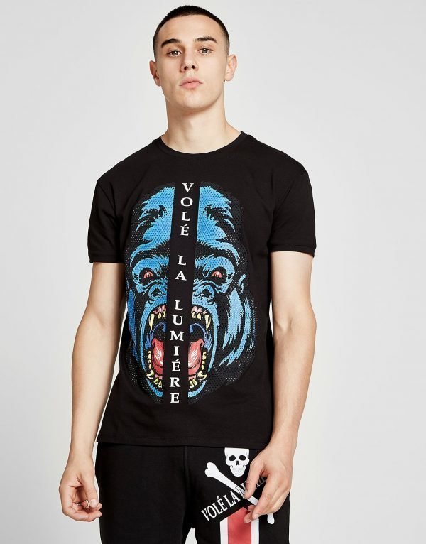 Vole La Lumiere Gorilla Stud T-Shirt Musta