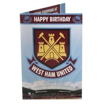 West Ham United Musical Syntymäpäiväkortti