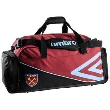 West Ham United Urheilulaukku Holdall Viininpunainen/Musta