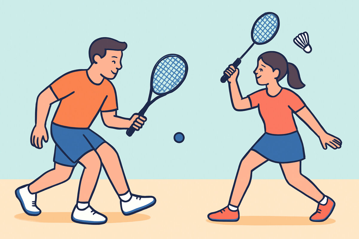 Squash- ja sulkapallomailat – ero ja valinta lajiin