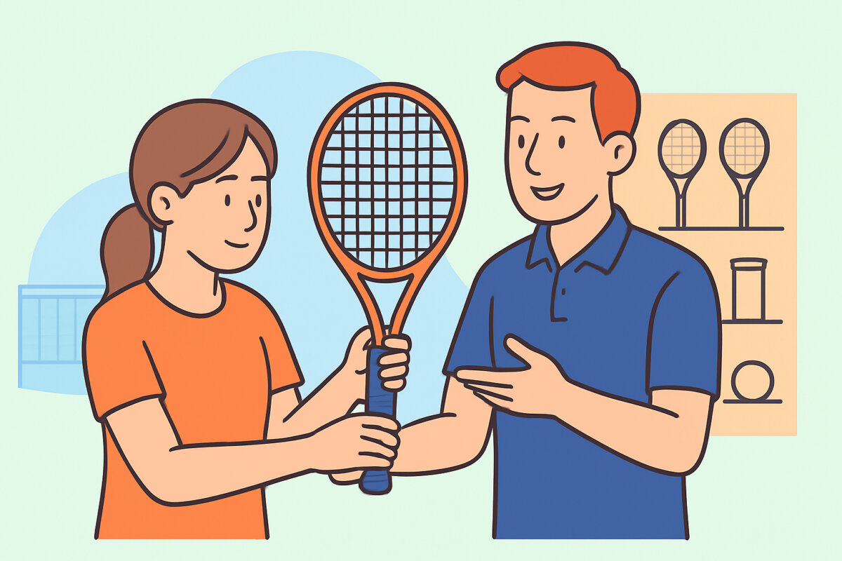 Tennismailan kireys ja kahvan koko – aloittajan opas